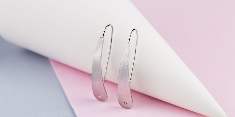 Silver earrings